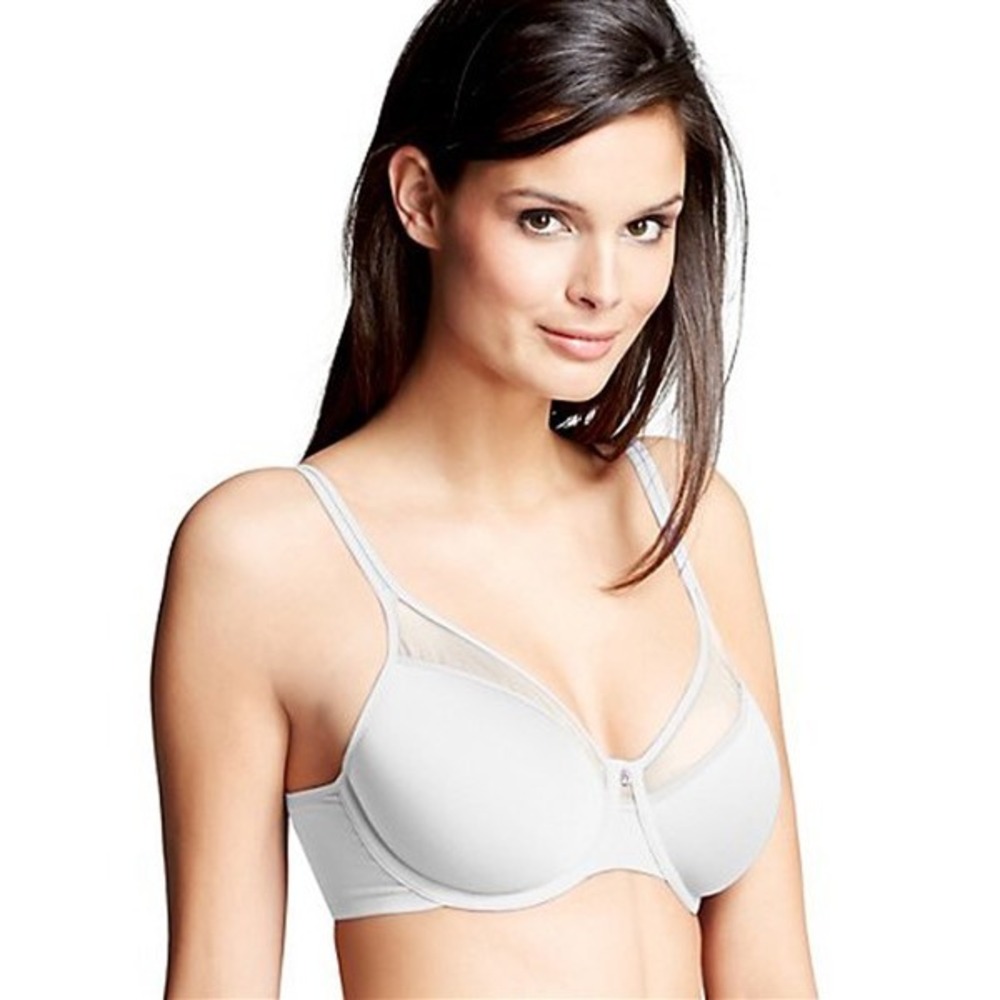 NWOT Bali 40DD 1 Smooth U Light Convertible Full-Coverage Bra 3439 Ivory 122943